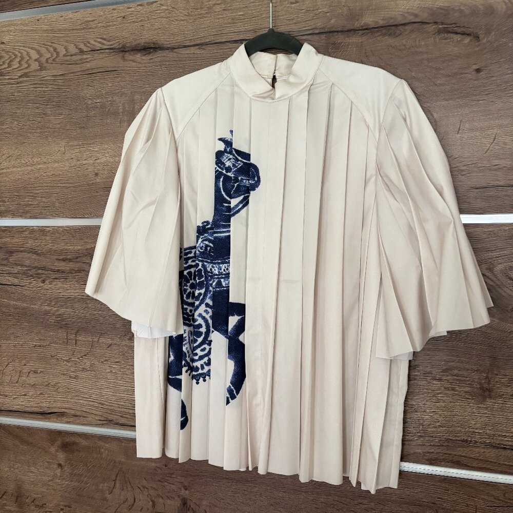 Alemais Rider Pleat Blouse - Size 12 UK/US 8